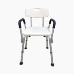 SILLA DE DUCHA DE POLIETILENO CON ESTRUCTURA DE ALUMINIO