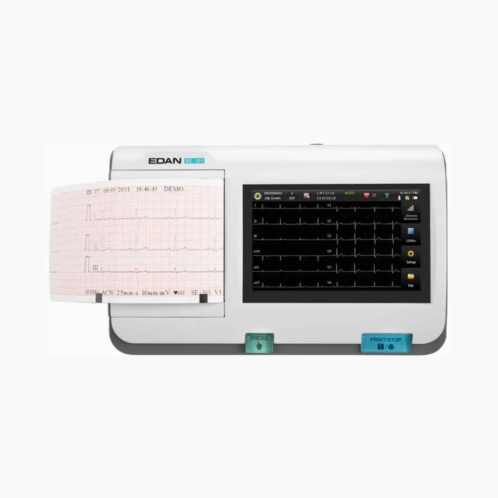 09 ELECTROCARDIÓGRAFO EDAN SE 301 - Imagen 1