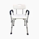 SILLA DE DUCHA DE POLIETILENO CON ESTRUCTURA DE ALUMINIO